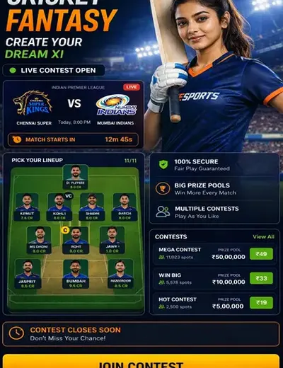 Hero11 (hero11) fantasy cricket & matchday visual 3